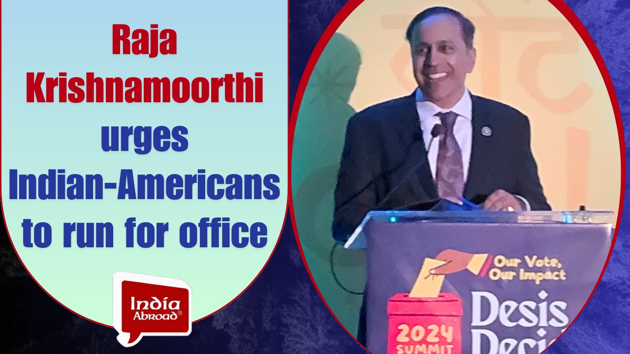 Raja Krishnamoorthi urges Indian-Americans to run for office